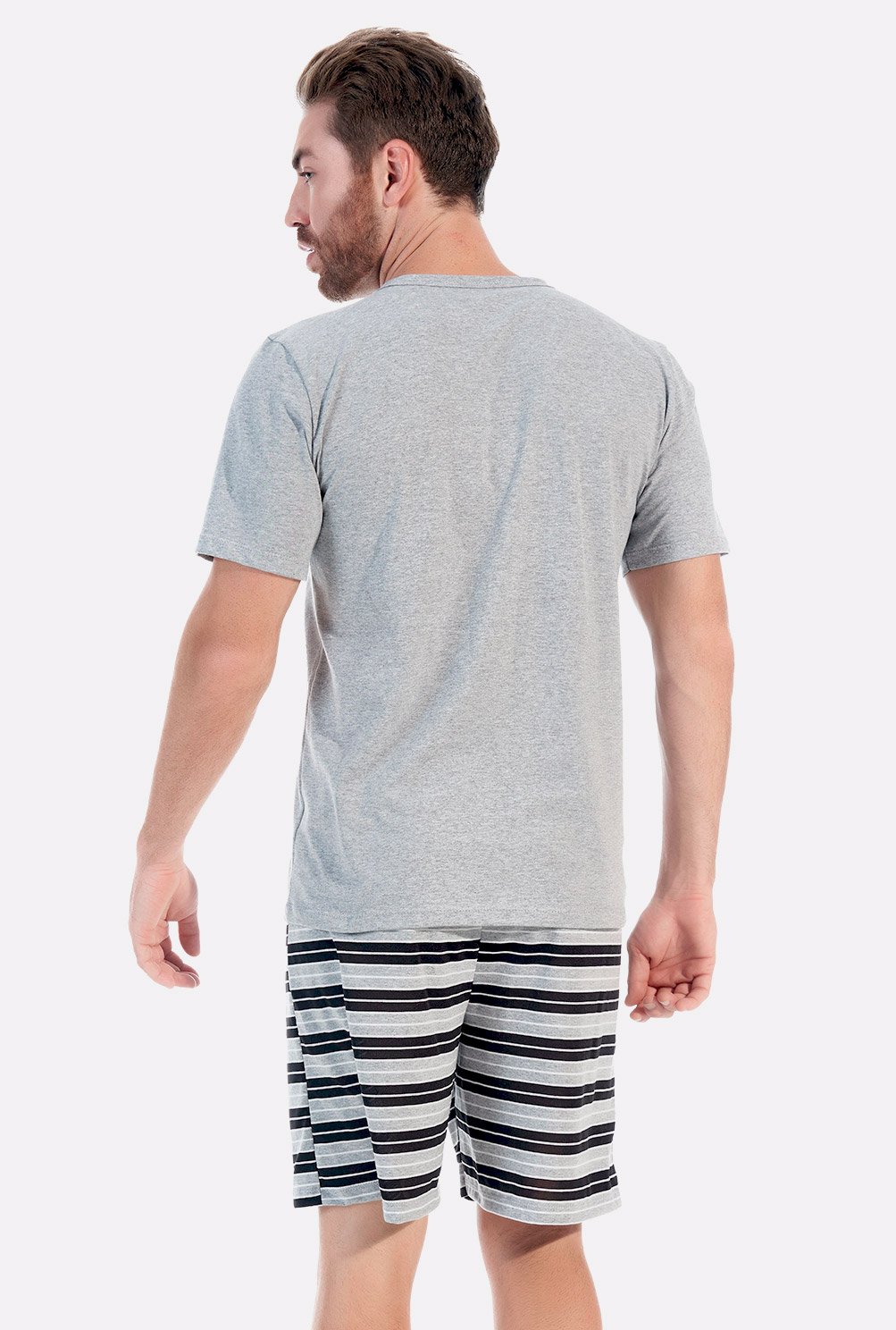 Pijama Masculino Adulto Curto Bolso Bela Notte