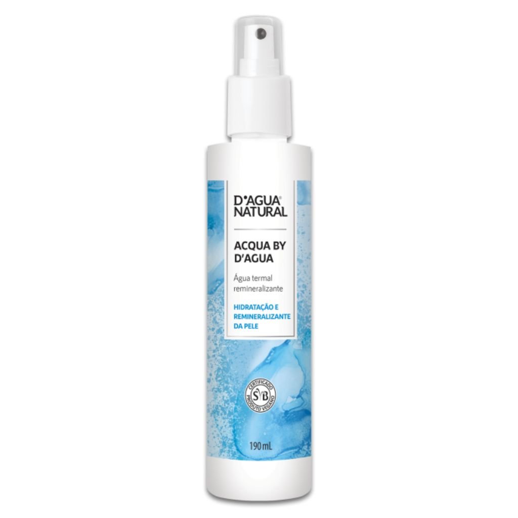 Água Termal Remineralizante Acqua By D agua Natural 190ml