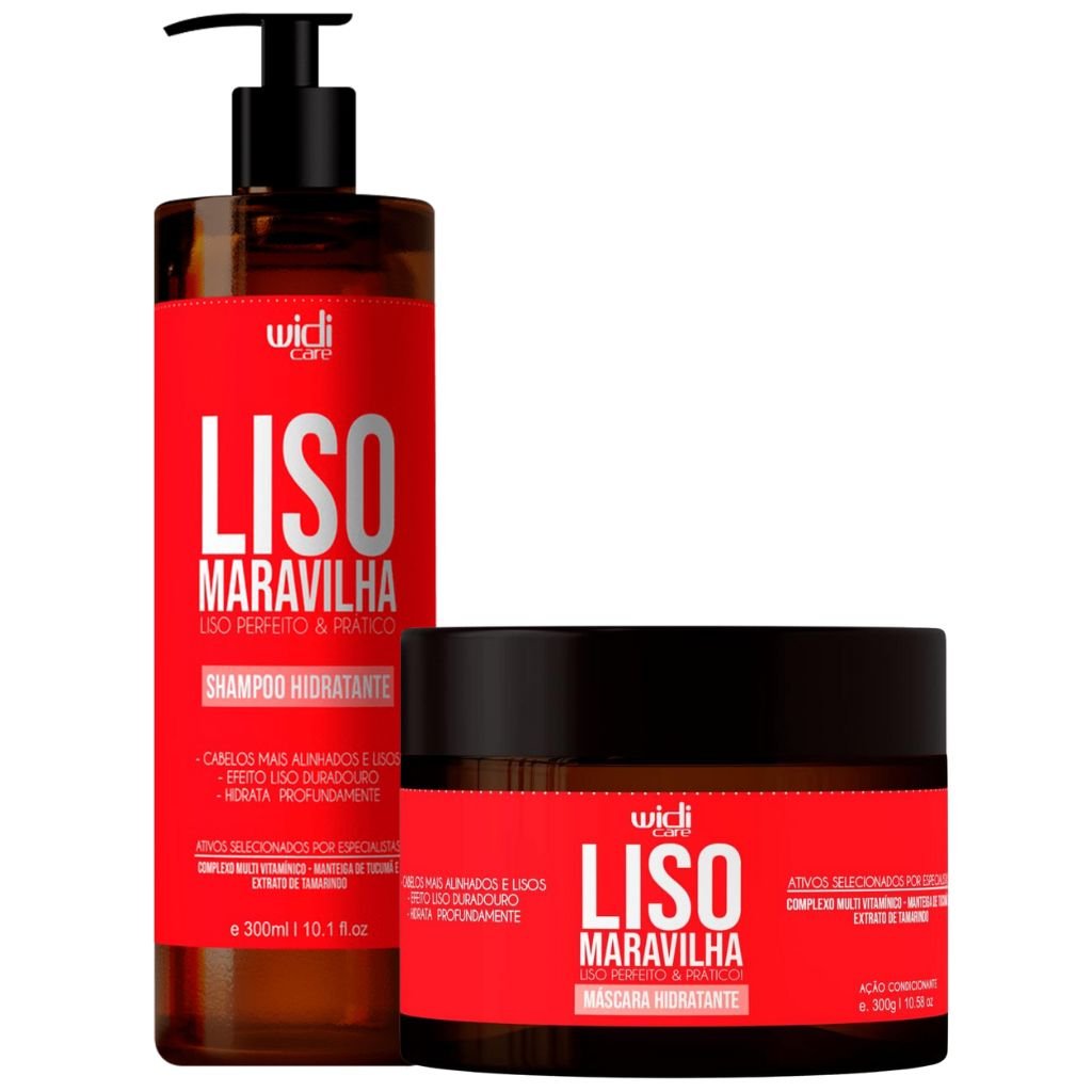 Kit Liso Maravilha Shampoo E M Scara Widi Care