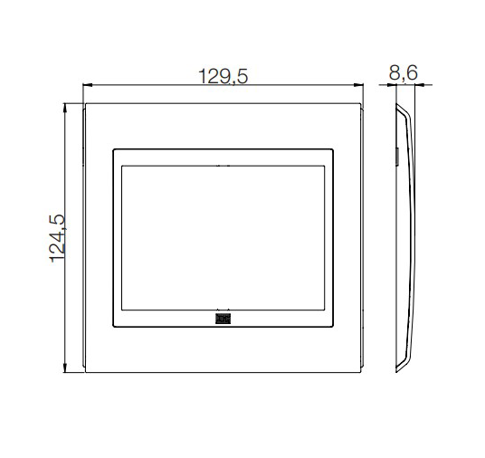 Placa Refinatto Style Preto Preto 4x4 Cega Weg