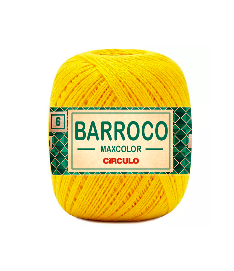 Fio Linha Barroco Maxcolor no 6 200g 1289 Canário