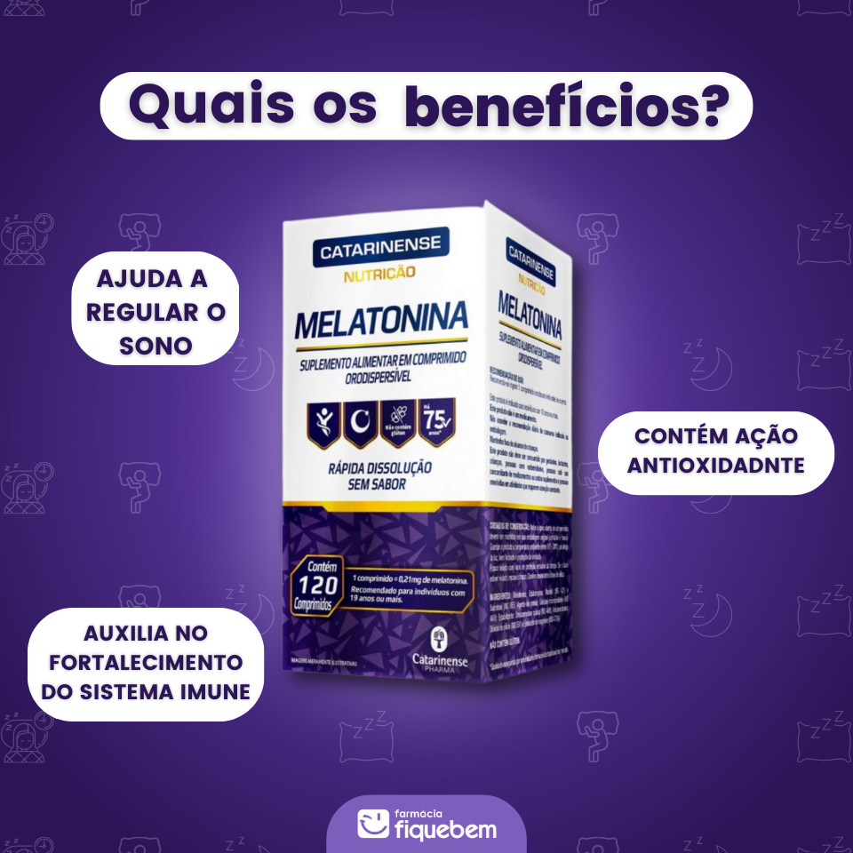 Melatonina Catarinense Pharma 120 Cápsulas