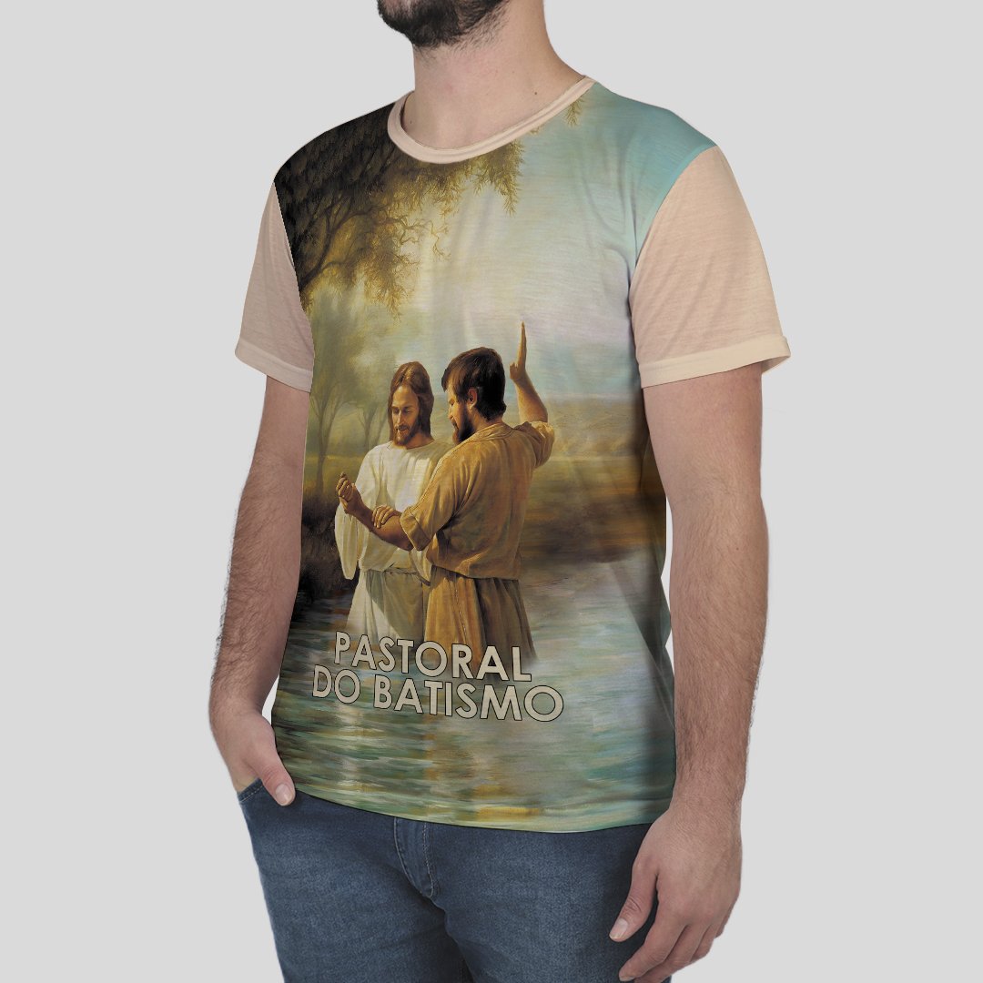 Camiseta Tradicional Pastoral Do Batismo