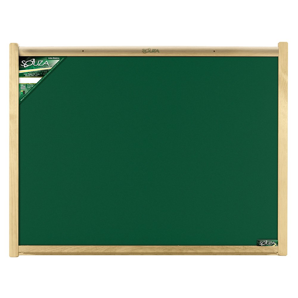 Quadro Escolar Verde X Moldura Madeira