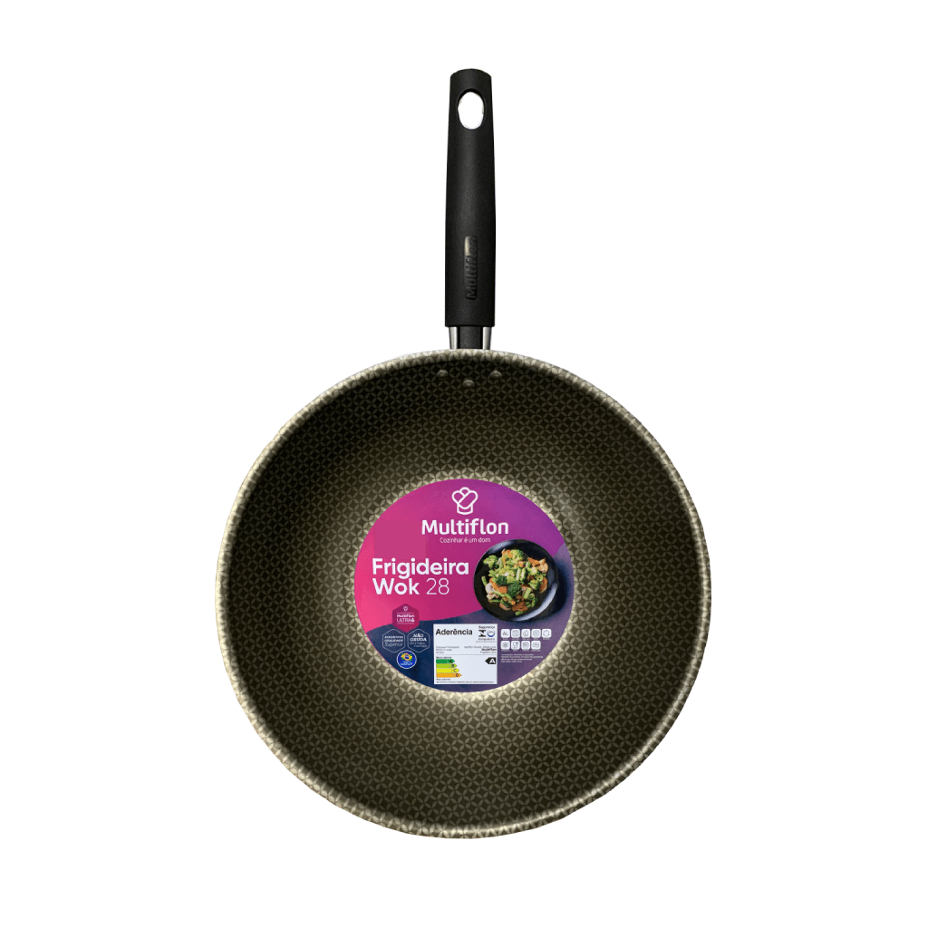 Frigideira Multiflon Antiaderente Wok Oriental