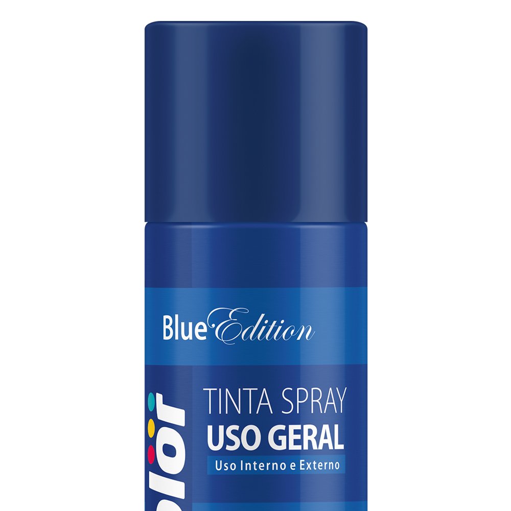 Tinta Spray Uso Geral 400ml 250g Azul Escuro Chemicolor