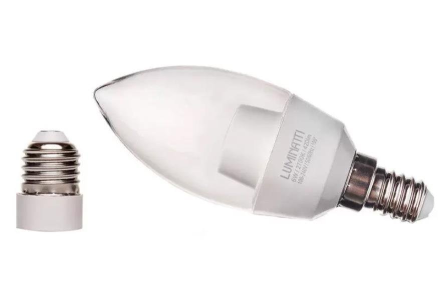 Lampada Led Vela E14 2700K Bivolt 6W Luminatti