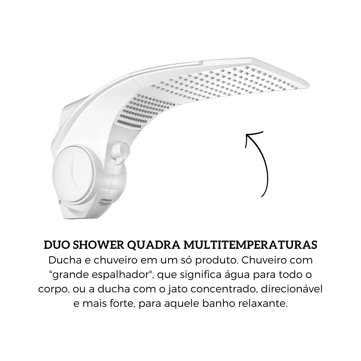 Ducha Duo Shower Quadra Multitemperaturas Lorenzetti