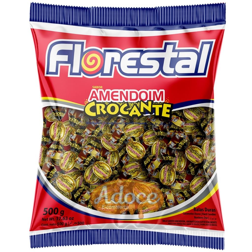 Bala Amendoim Crocante 500g Florestal