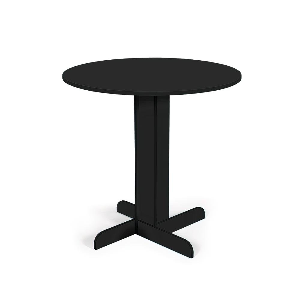 Mesa De Jantar Redonda Bellus Cm Preto