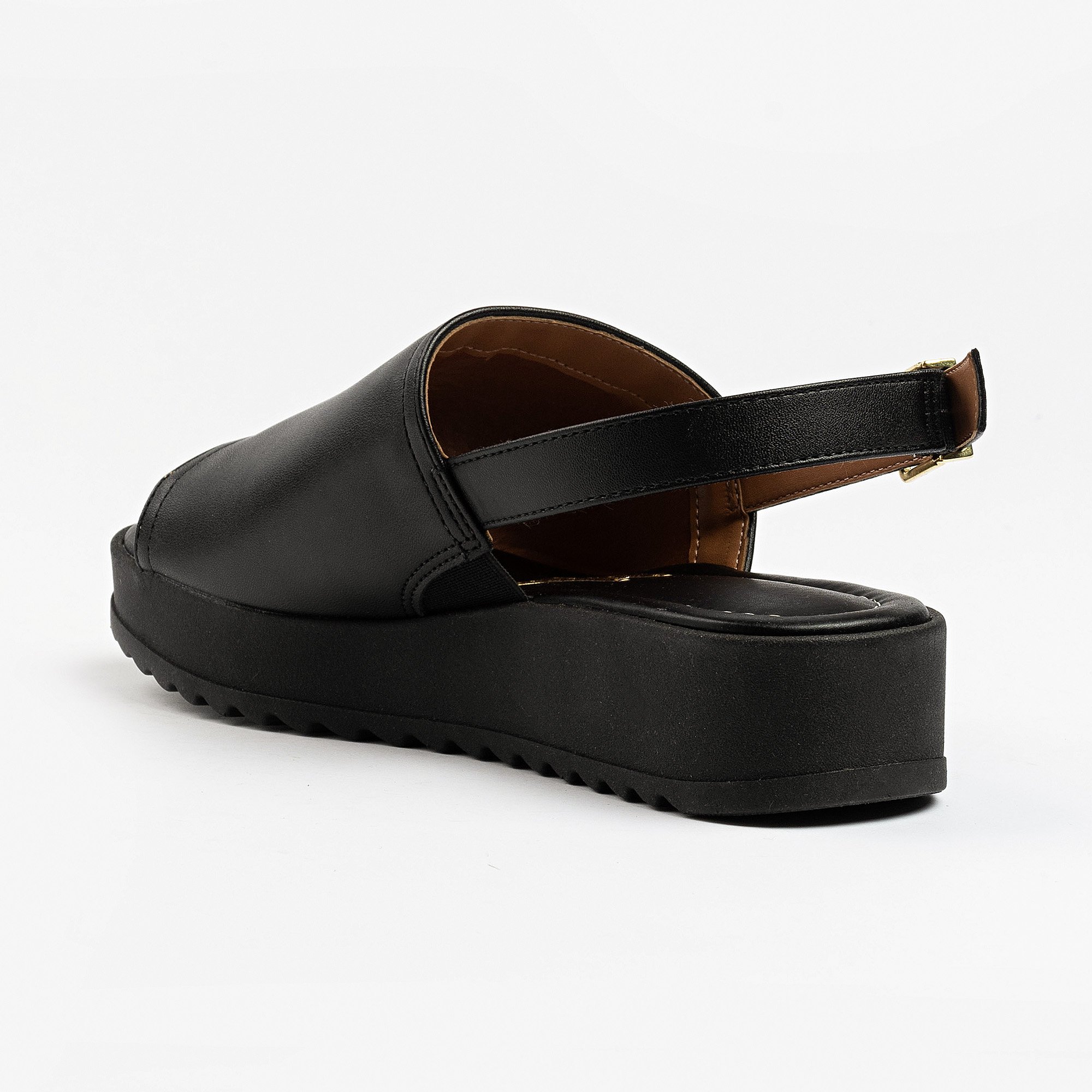 FLAT FEMININO VIZZANO 6492308 EM SINTÉTICO PRETO