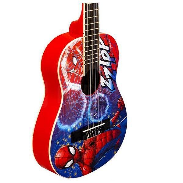 Violão Infantil PHX Spider Man Homem Aranha Marvel VIM S2 Vermelho