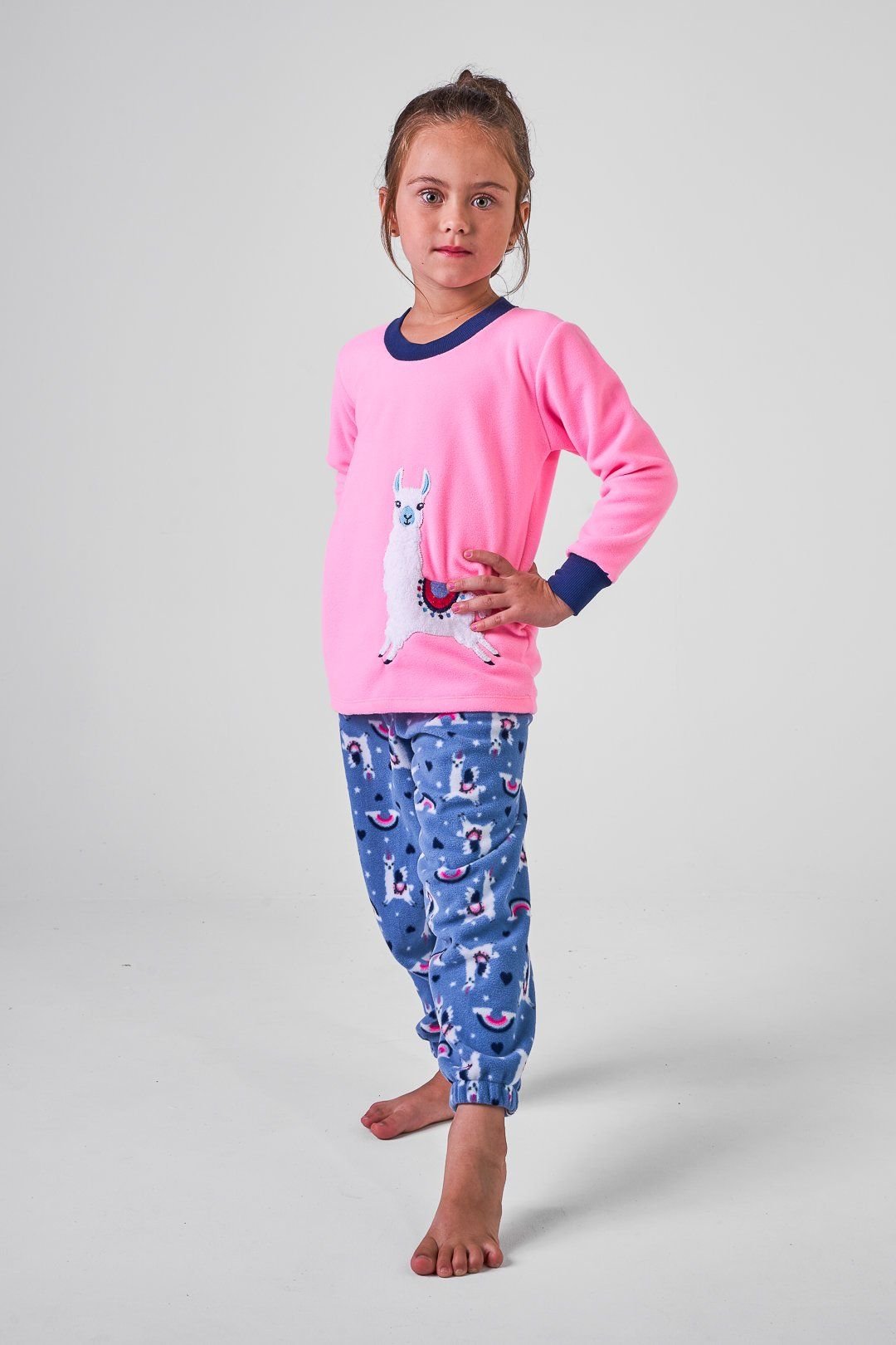 Pijama Infantil Feminino Microsoft Lhama