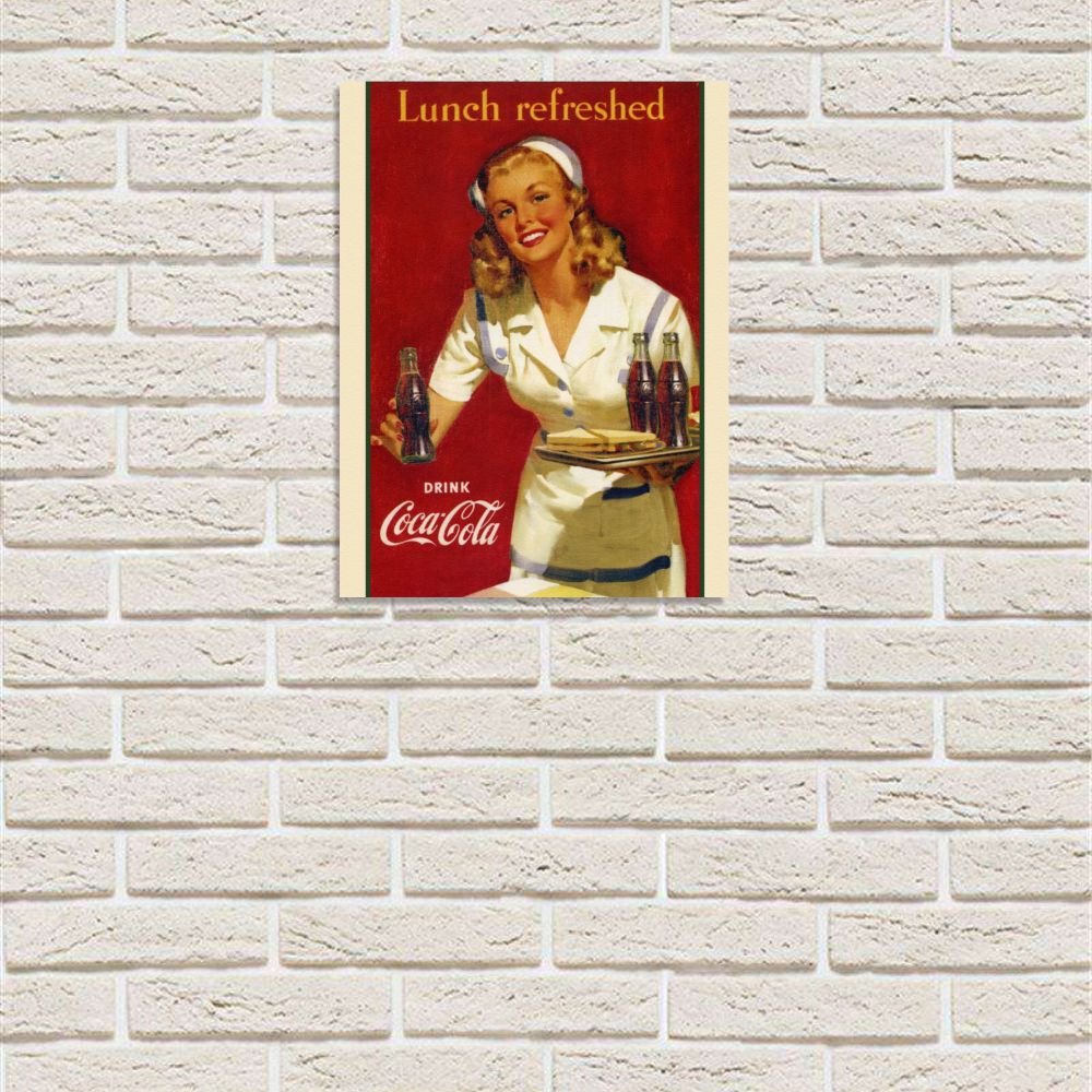 Placa Decorativa Em Mdf Propaganda Antiga Refrigerante Coca Cola