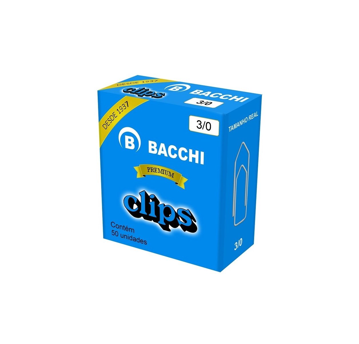 Caixa De Clips Galvanizado Unidades Bacchi