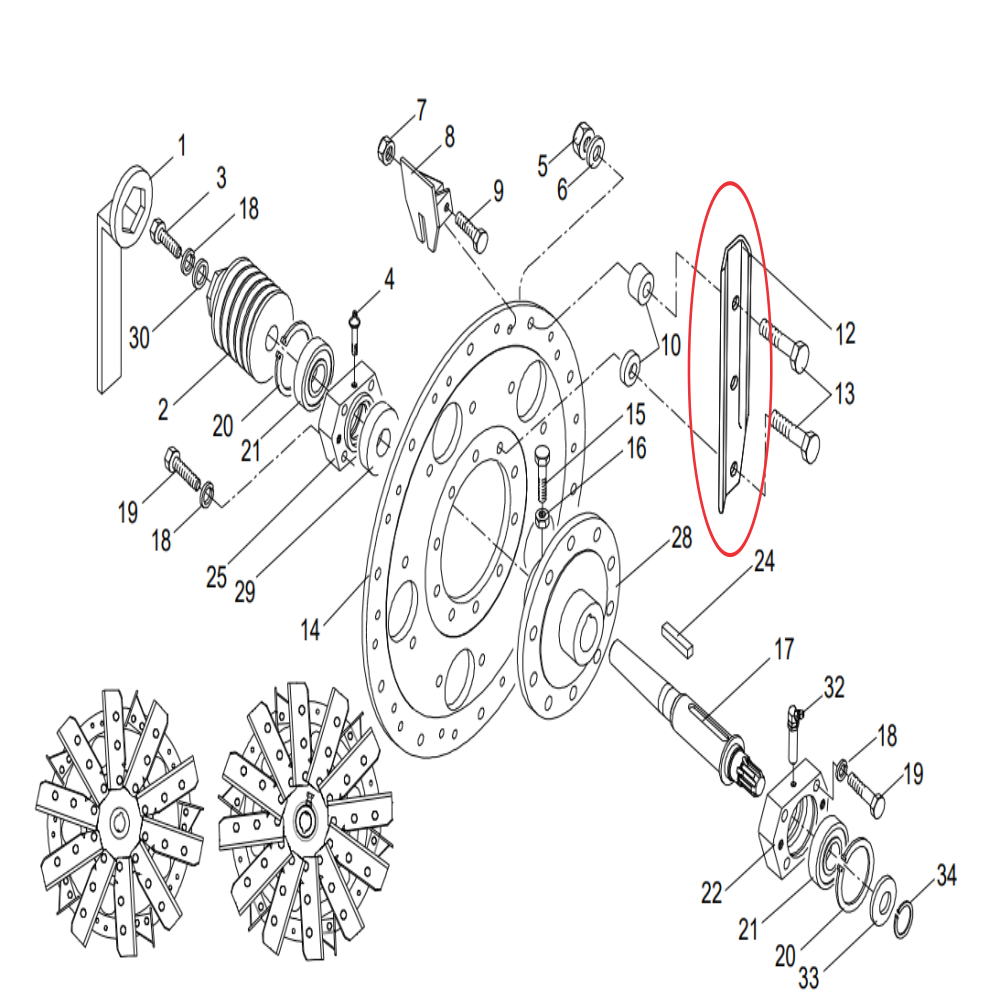 Kit 10 Facas do Rotor Para Ensiladeira Nogueira Pecus 9004 Código