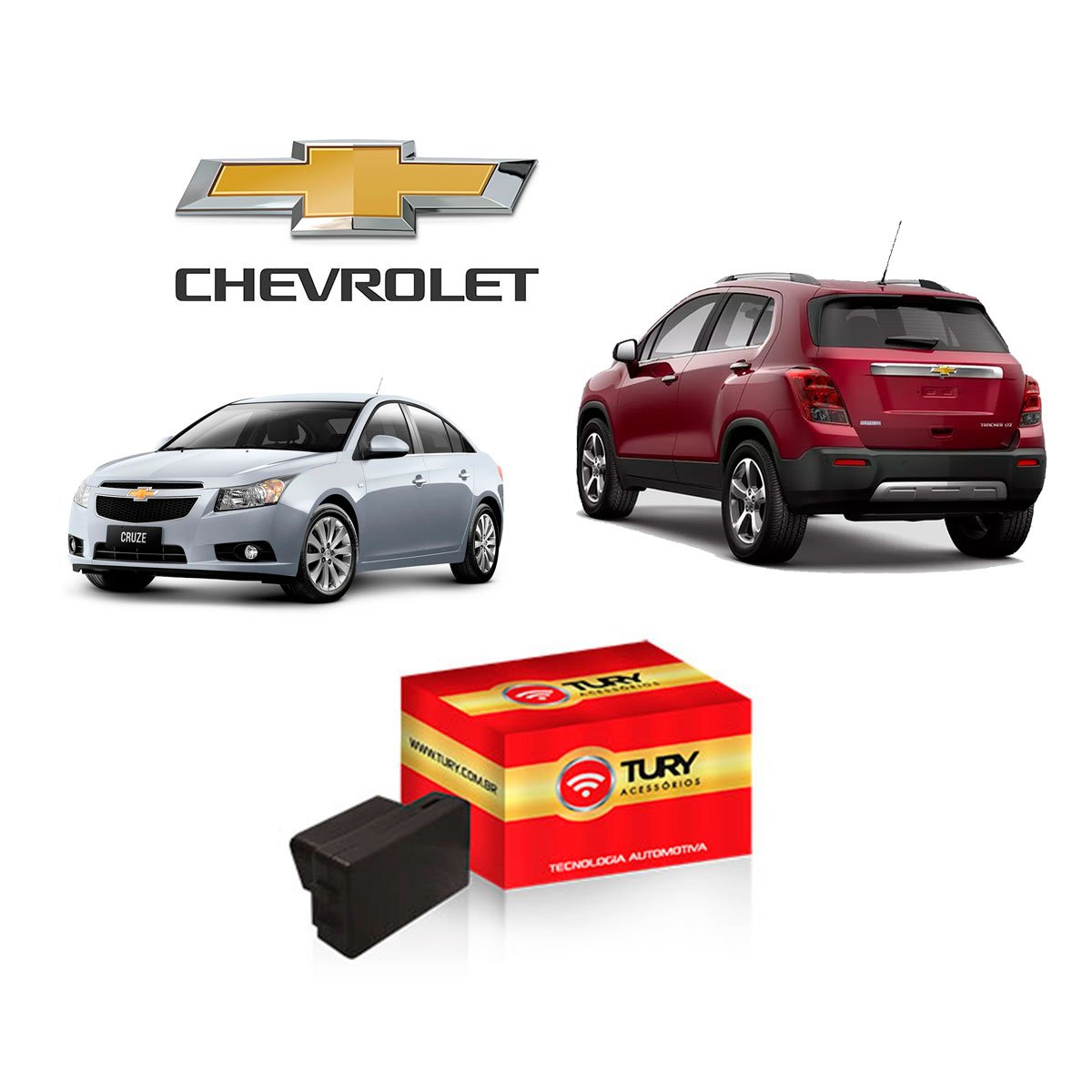 Módulo de Automação para Teto Solar OBD GM 3 Cruze 2015 Tracker 2015