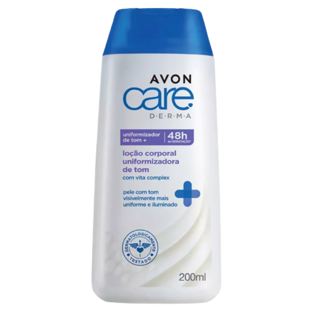 Loção Corporal Uniformizadora de Tom Avon Care Derma 200ML