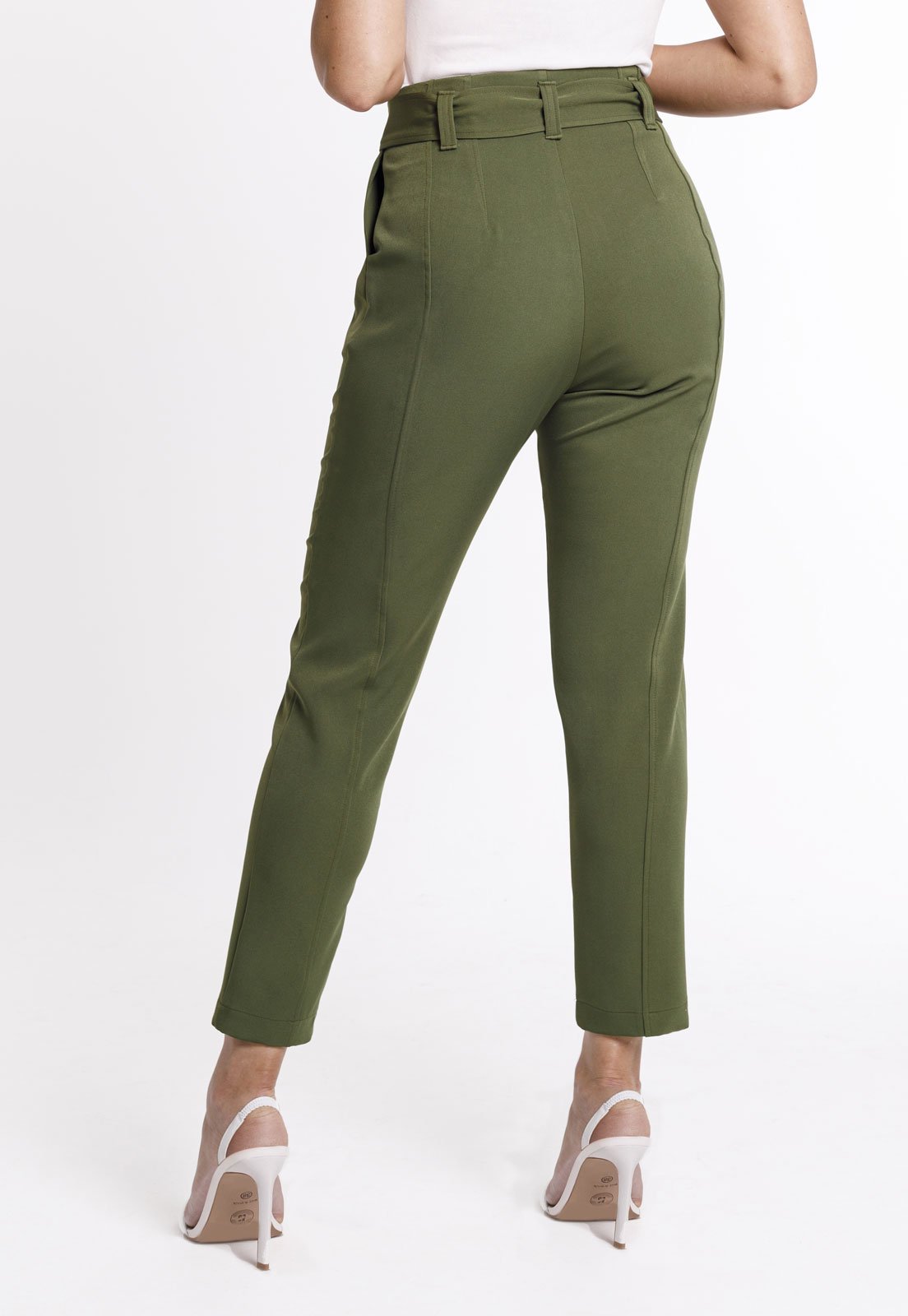 Calça Alfaiataria Feminina Verde Oliva Teresa