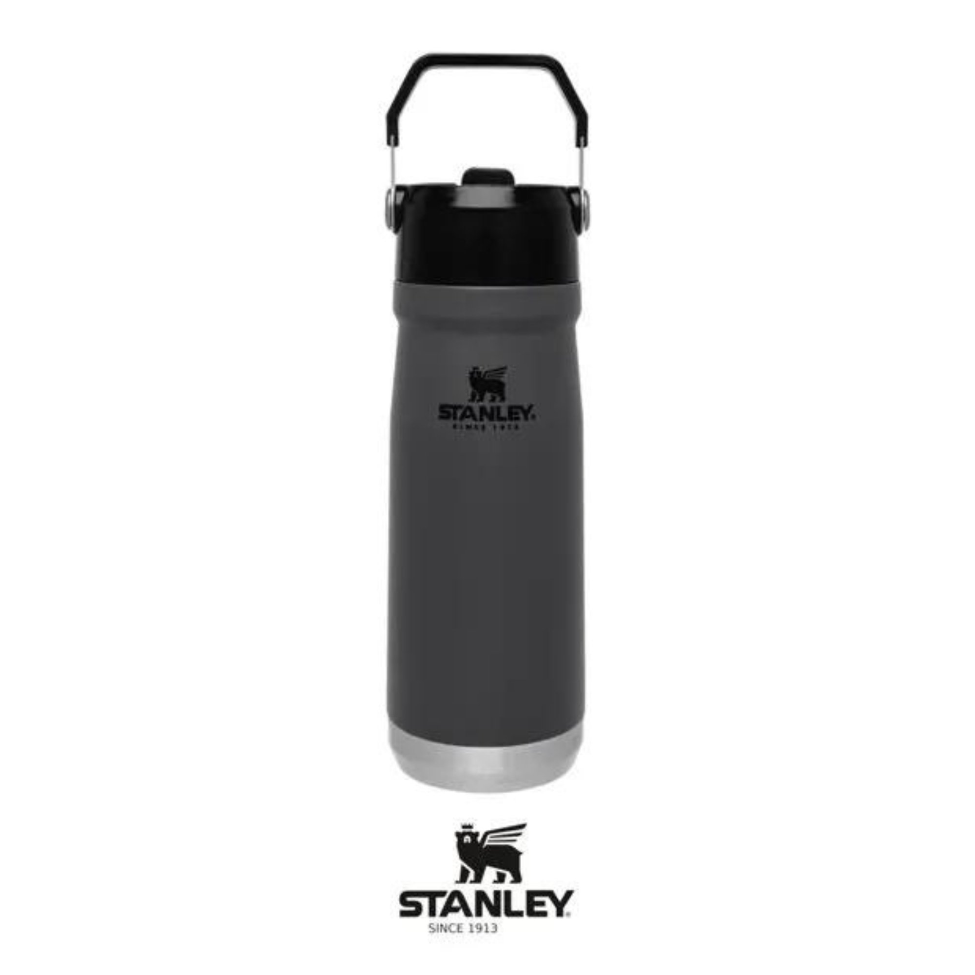 Garrafa Térmica Stanley FLIP STRAW STANLEY 651ml Charcoal Cinza