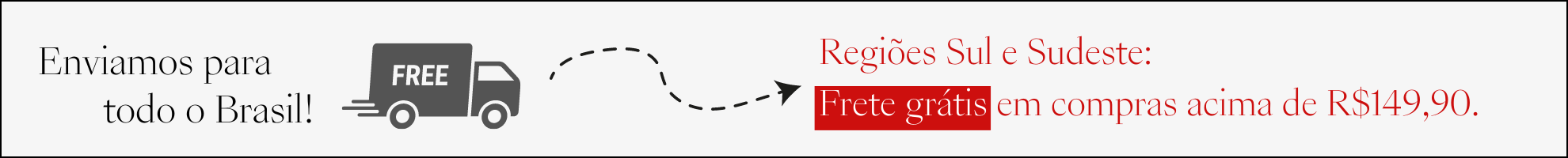 Aproveite! banner fixo frete