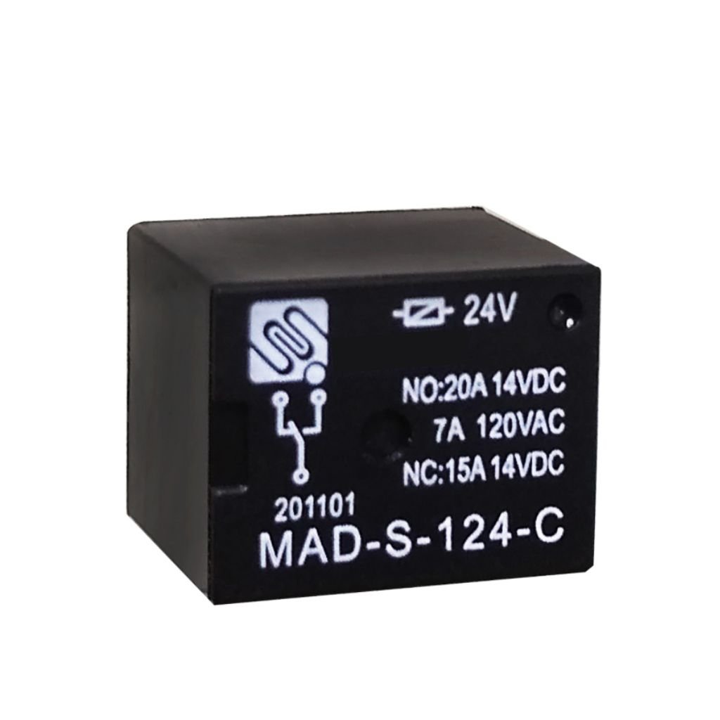 Kit 10 peças Relé Miniatura MAD-S-124-C 7a/120Vca 24Vcc