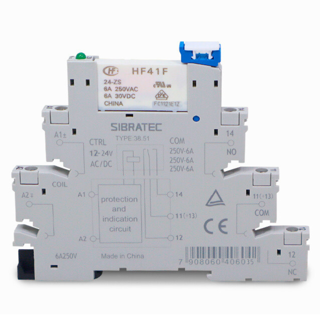 Nieuwe 24V 6a 250vac Industriële Besturingsrelais Hf41f/24-zs Spst Dpdt 5 Pins H