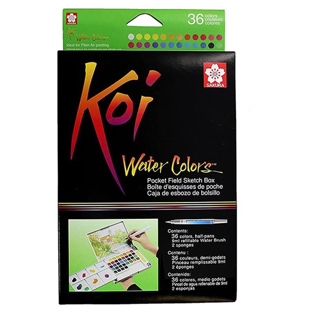 aquarela koi 36 cores 2