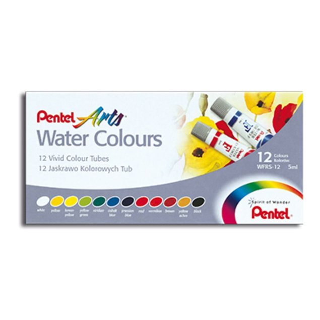 aquarela 12 cores pentel 1