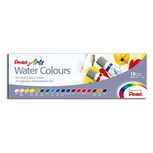 aquarela 18 cores pentel 1