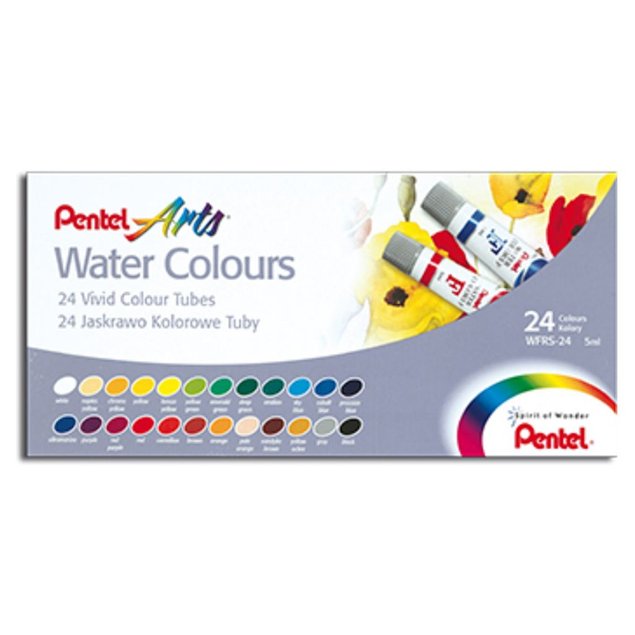 aquarela 24 cores pentel 1