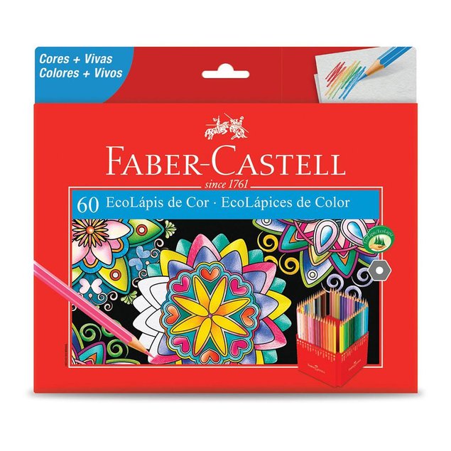 lapis de cor faber castell 60 cores 1