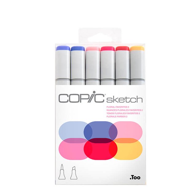conjunto copic floral favorites 2