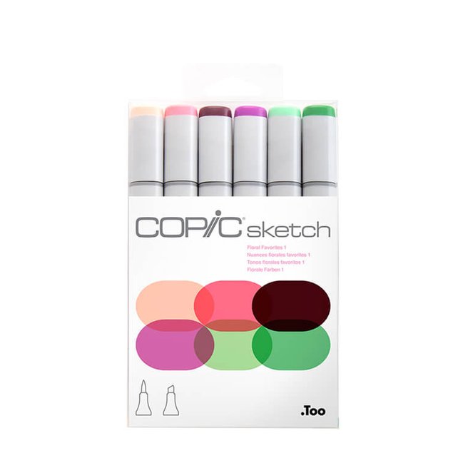 conjunto copic floral favorites 1