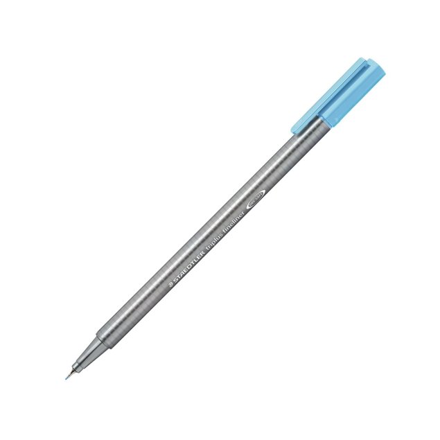 caneta fineliner staedtler triplus 334 34 azul aqua
