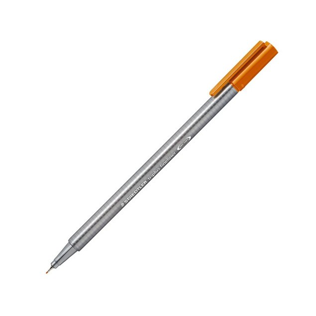 caneta fineliner staedtler triplus 334 07 marrom claro
