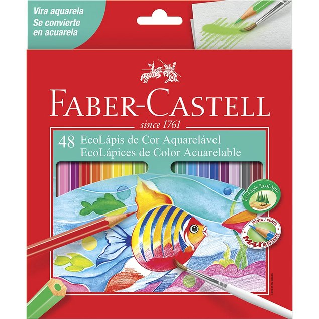 Lápis de Cor Faber-Castell EcoLápis SuperSoft - Estojo Com 100 Cores