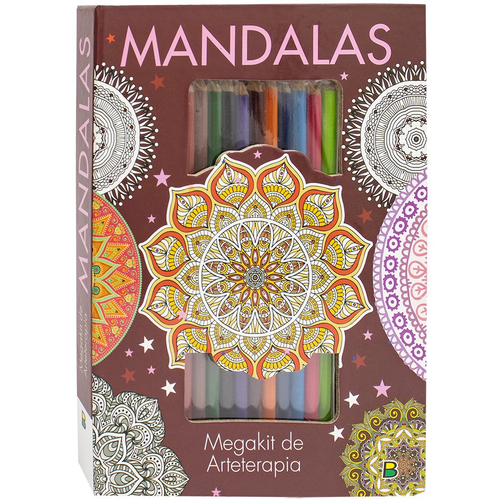 Kit Arteterapia - Mandalas para colorir - 4 livros