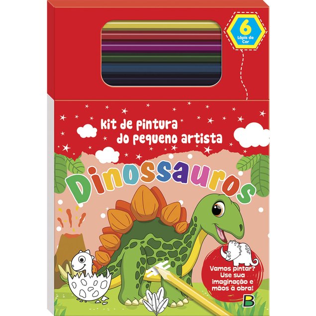 Meus 111 Desenhos Para Colorir: Dinossauros - Editora BrasiLeitura