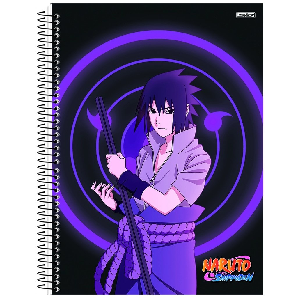 Kit 1 Caderno 10 Materias + 1 Caderno De Desenho Naruto Sd