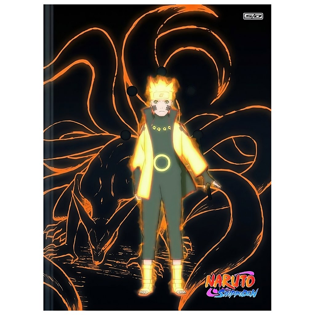 Cad uni 1x1 80fls SD Naruto c/ B/A c/4 - São Domingos - Caderno