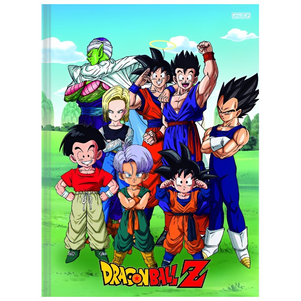 Caderno Cartografia Desenho Capa Dura Costurado Dragon Ball - Capa