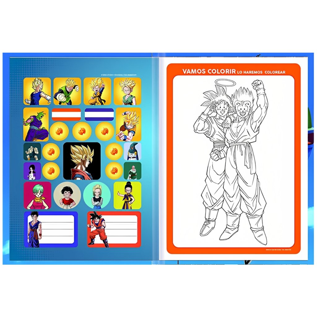 Caderno Brochura Dragon Ball Super Sayajin - 80 Folhas - São