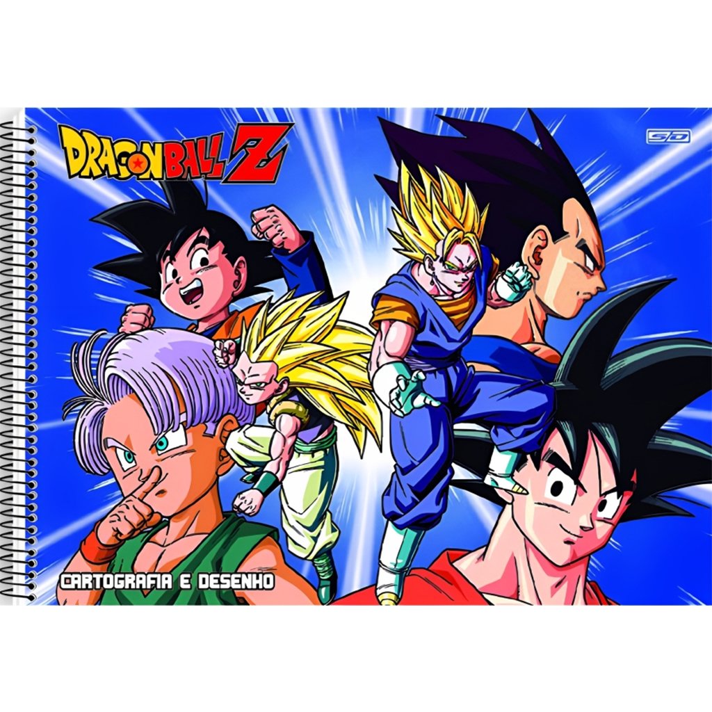 CADERNO DESENHO ESPIRAL CAPA DURA 60FLS SÃO DOMINGOS DRAGON BALL Z C/5