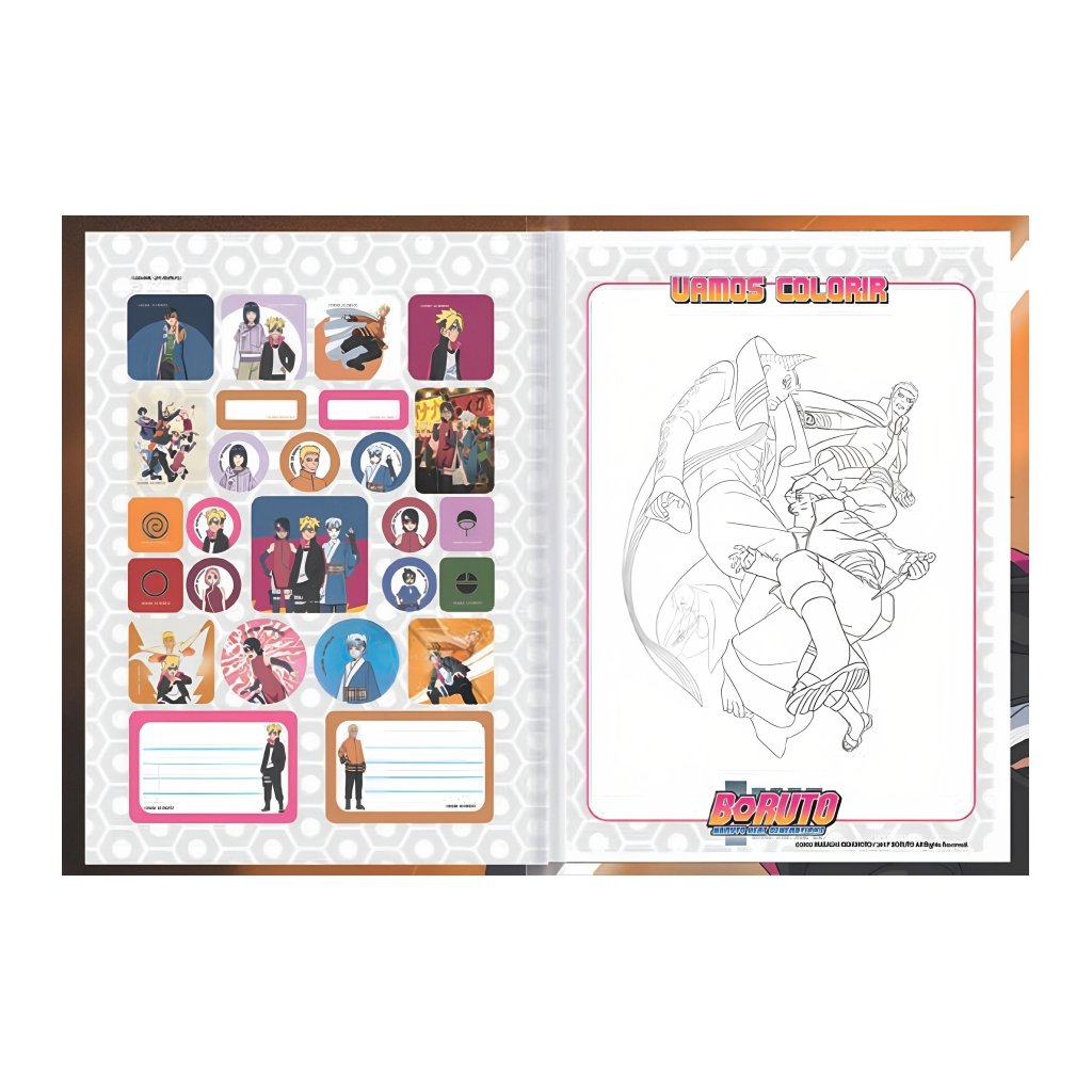 Caderno de Cartografia e Desenho, Boruto e Naruto - SD