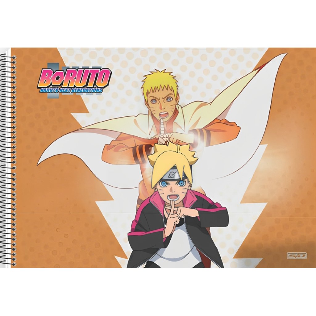 Caderno Capa Dura Universitario Anime Boruto filho naruto - TECH