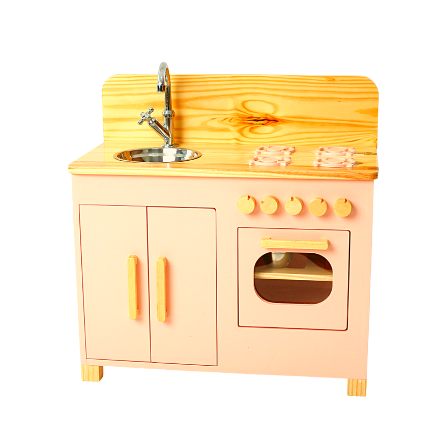 Jogo de cozinha infantil rosa