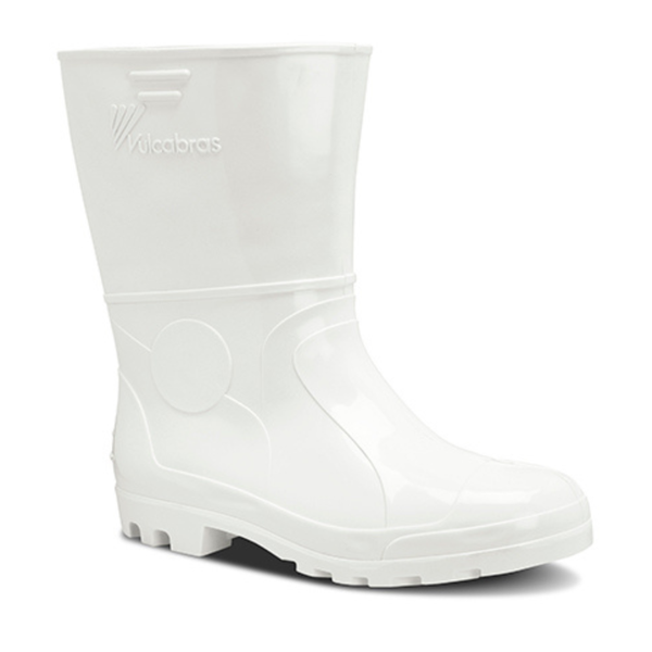 Bota PVC Cano M dio Sem Forro Branco Vulcabras AgroJardim