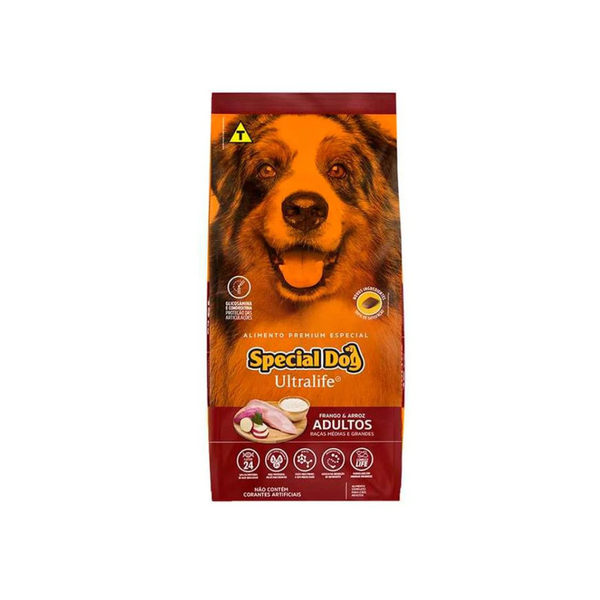 Max para Cães Filhotes de Porte Médio e Grande Sabor Carne e Arroz