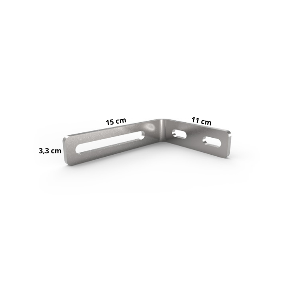 Suporte L Tubo de Inox da Lavação Galvanizado Suporte L Tubo de Inox da Lavação Galvanizado